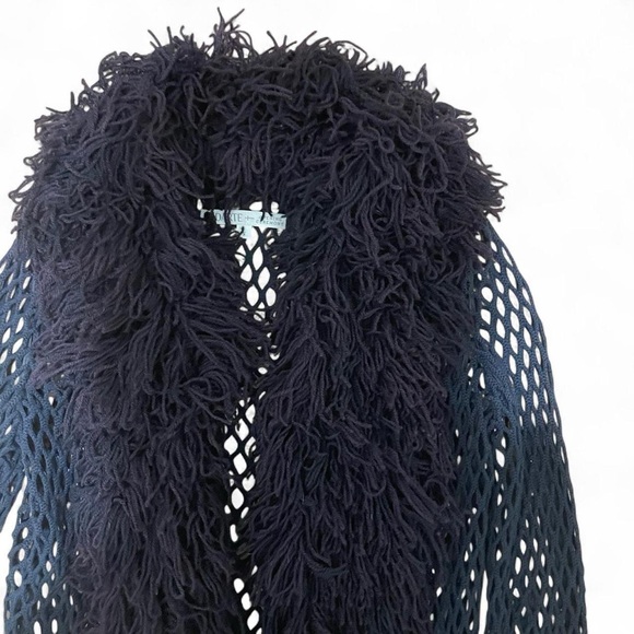 Elegant black Open-Knit Sweater - Picture 2 of 5